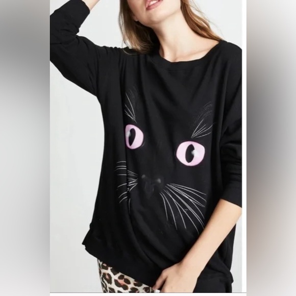 Wildfox oversize cat sweater. Size xs. - Picture 4 of 7
